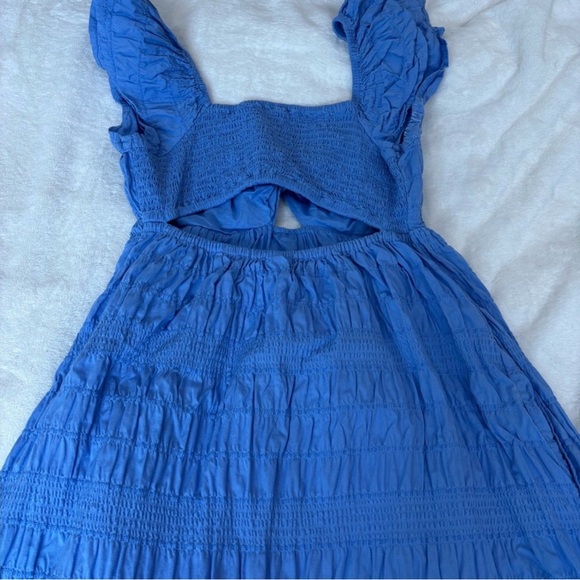 Universal Thread Light Blue Ruffled Maxi Dress - Picture 4 of 5